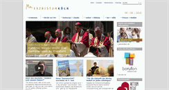 Desktop Screenshot of erzbistum-koeln.de